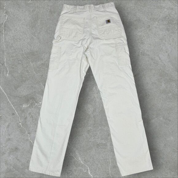 Rare VTG Carhartt B04 NAT Y2K Double Knee Carpenter Painter Pants - 32x34 - Picture 2 of 6